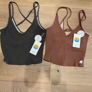 Two Brand New Vuori tanks/sports bras